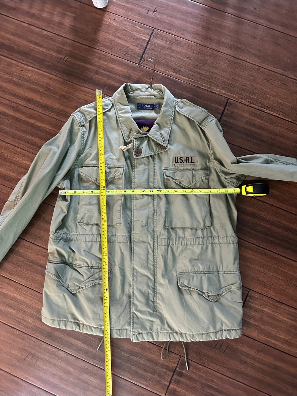 Ralph Lauren Olive Green Military Field Jacket - U.S.-R.L. Patch